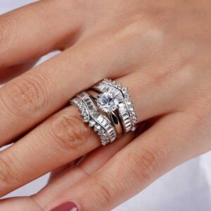 Getting married on a budget with this 3 piece ring set for less than 150 US Dollars