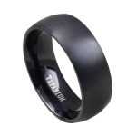 Getting married with this Black Titanium Steel Men's Band 