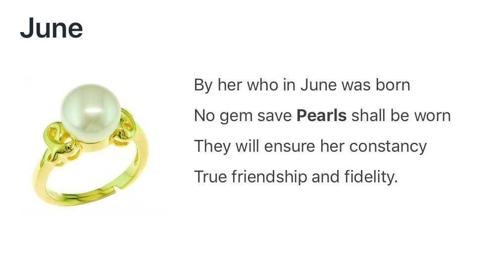 Pearl - The June Birthstone